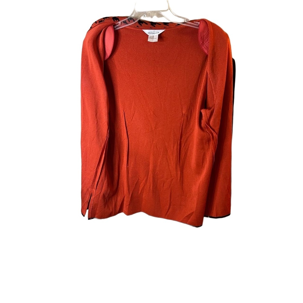 Misook Red Open Front Houndstooth Collar Unstruct… - image 5